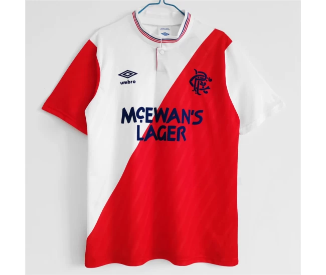 Rangers FC Away Retro Soccer Jersey 1987-1988 