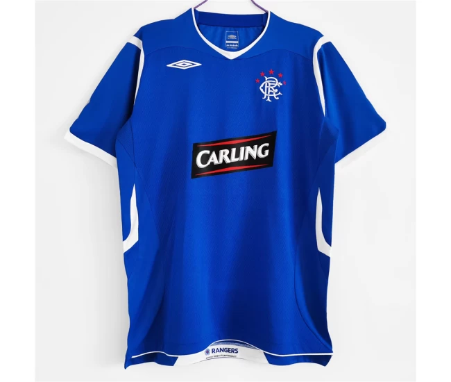 Rangers FC Home Retro Soccer Jersey 2008-2009 