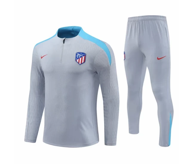 Atletico Madrid Grey Training Technical Soccer Tracksuit 2024-25