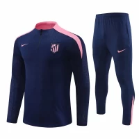 Atletico Madrid Navy Training Technical Soccer Tracksuit 2024-25