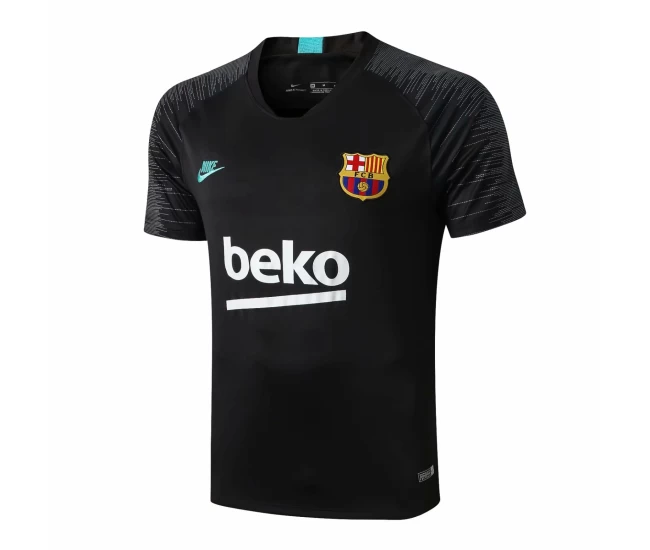 Barcelona 2019 2020 Strike Training Black Soccer Jersey