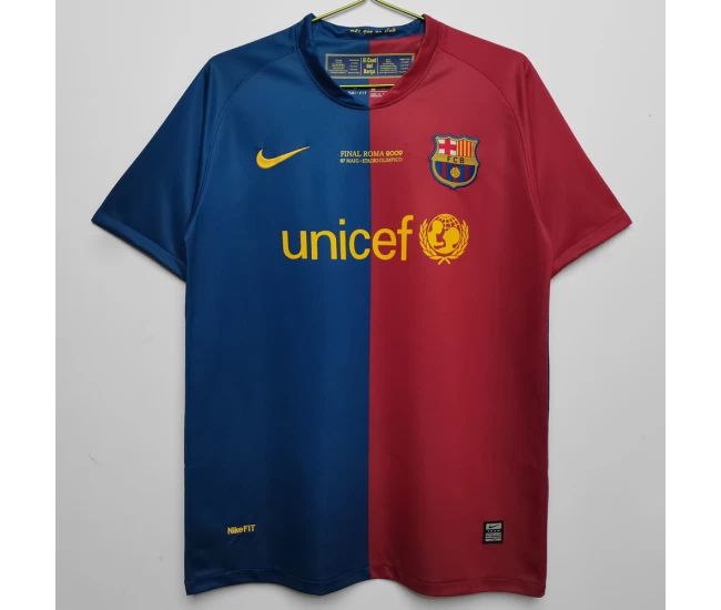 FC Barcelona Home Retro Soccer Jersey 2008-2009