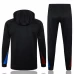 FC Barcelona Black Hooded Technical Soccer Tracksuit 2024-25