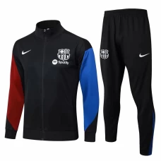 FC Barcelona Black Training Presentation Soccer Tracksuit 2024-25