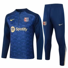 FC Barcelona Blue Training Technical Soccer Tracksuit 2024-25