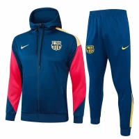 FC Barcelona Navy Hooded Presentation Soccer Tracksuit 2024-25