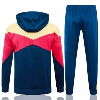 FC Barcelona Navy Hooded Presentation Soccer Tracksuit 2024-25