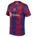 FC Barcelona Mens Blue Pre Match Soccer Jersey 2023