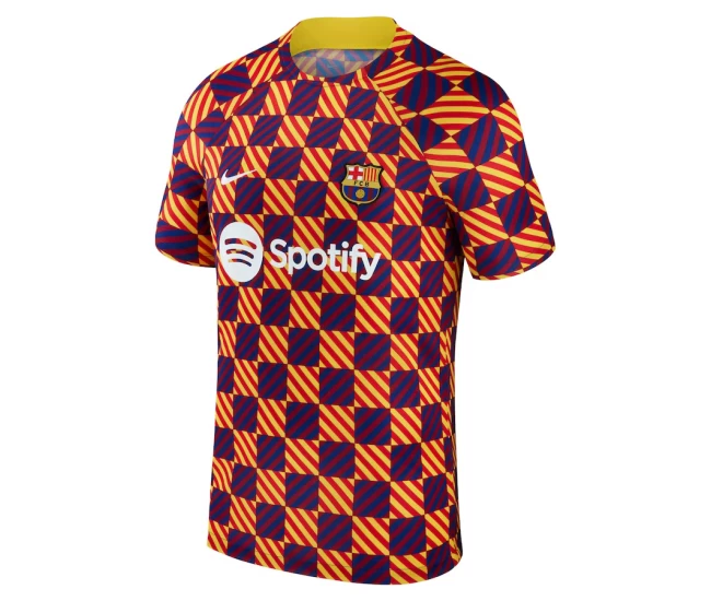 FC Barcelona Mens Pre Match Soccer Top 2023