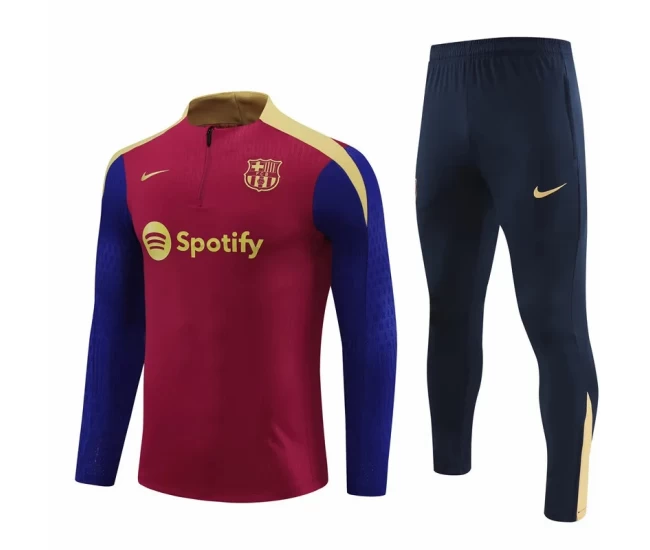 FC Barcelona Red Training Technical Soccer Tracksuit 2024-25