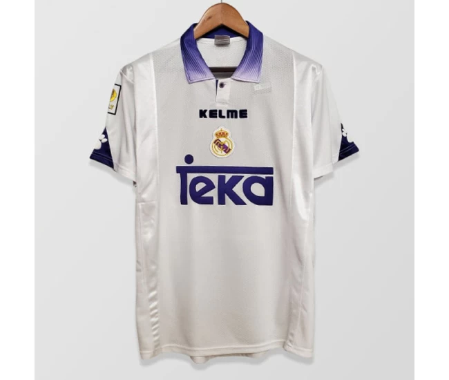 Real Madrid Home Retro Soccer Jersey 1997-1998