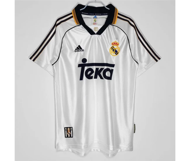 Real Madrid Home Retro Soccer Jersey 1999-2000