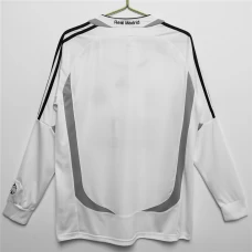 Real Madrid Long Sleeve Home Retro Soccer Jersey 2006-2007