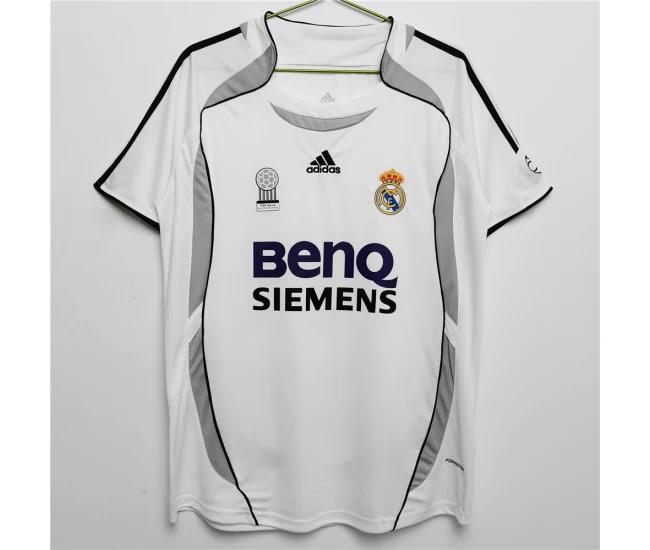 Real Madrid Home Retro Soccer Jersey 2006-2007