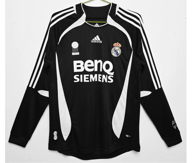 Real Madrid Long Sleeve Third Retro Soccer Jersey 2006-2007