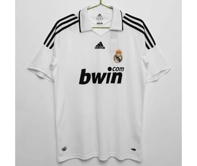 Real Madrid Home Retro Soccer Jersey 2008-2009