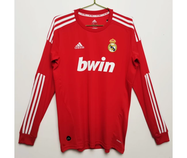 Real Madrid Long Sleeve Third Retro Soccer Jersey 2011-2012