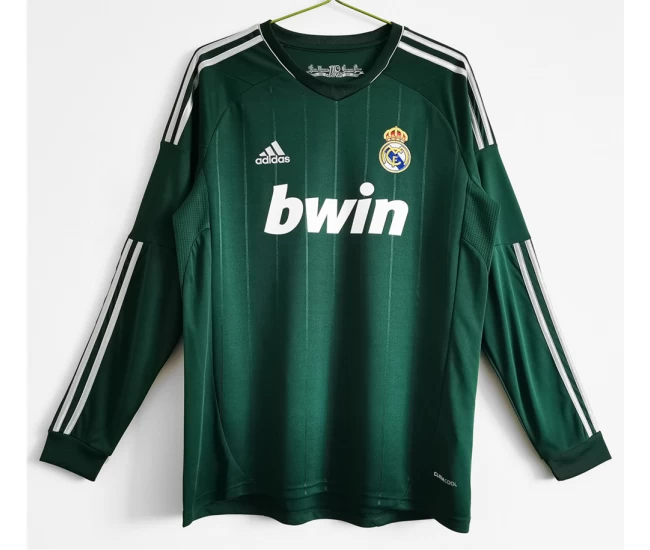 Real Madrid Long Sleeve Third Retro Soccer Jersey 2012-2013