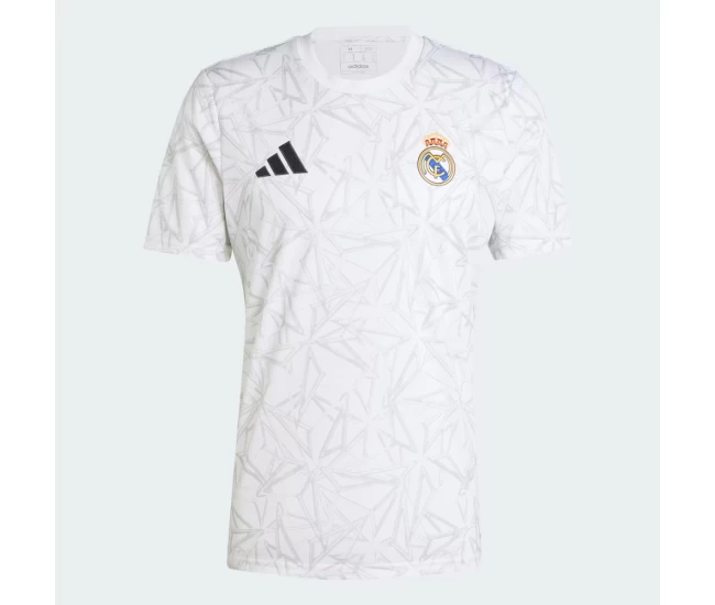 Real Madrid Mens Pre Match Soccer Jersey 2024