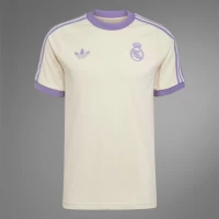 Real Madrid Mens Adicolor Classics 3-Stripes Soccer Jersey 2024-25