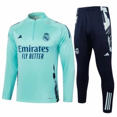 Real Madrid Green Training Technical Soccer Tracksuit 2024-25