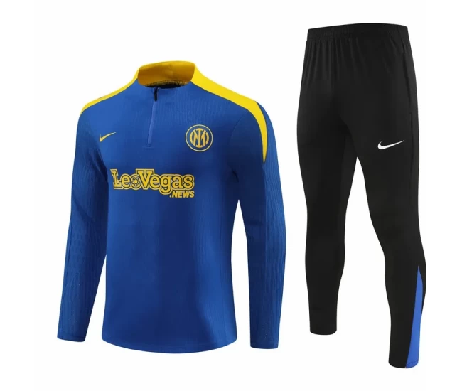 Inter Milano Blue Training Technical Soccer Tracksuit 2024-25