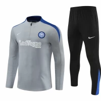 Inter Milano Grey Training Technical Soccer Tracksuit 2024-25