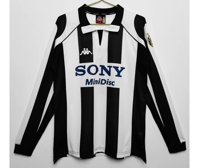 Juventus Long Sleeve Home Retro Soccer Jersey 1997-1998