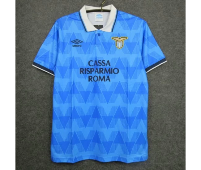 SS Lazio Home Retro Soccer Jersey 1989-1990