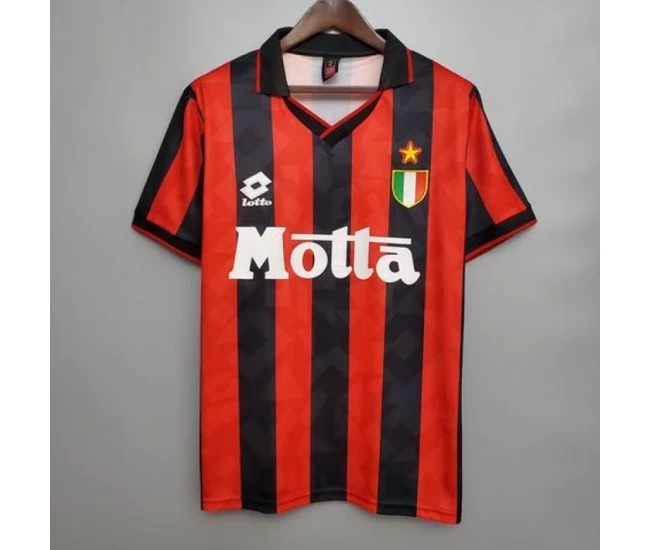 AC Milan Home Retro Soccer Jersey 1993-1994