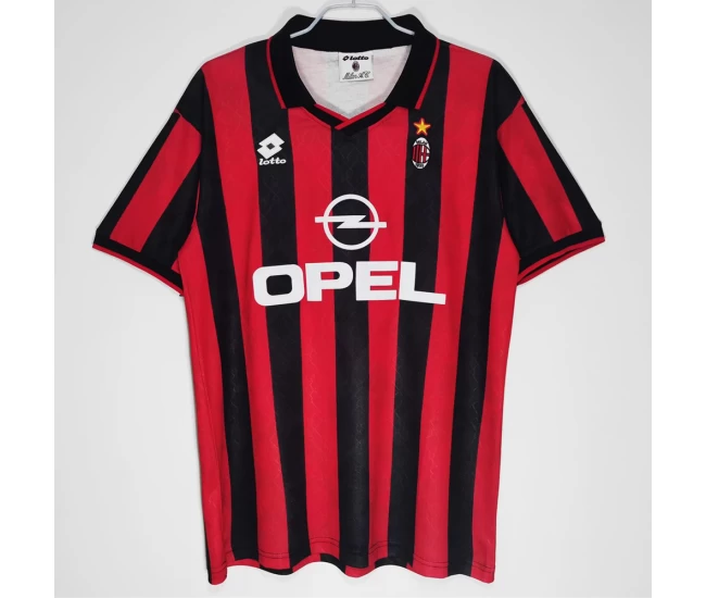 AC Milan Home Retro Soccer Jersey 1995-1996