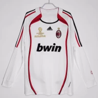 AC Milan Long Sleeve Away Retro Soccer Jersey 2006-2007