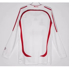 AC Milan Long Sleeve Away Retro Soccer Jersey 2006-2007