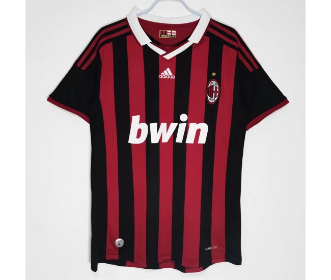 AC Milan Home Retro Soccer Jersey 2009-2010