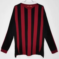 AC Milan Long Sleeve Home Retro Soccer Jersey 2009-2010