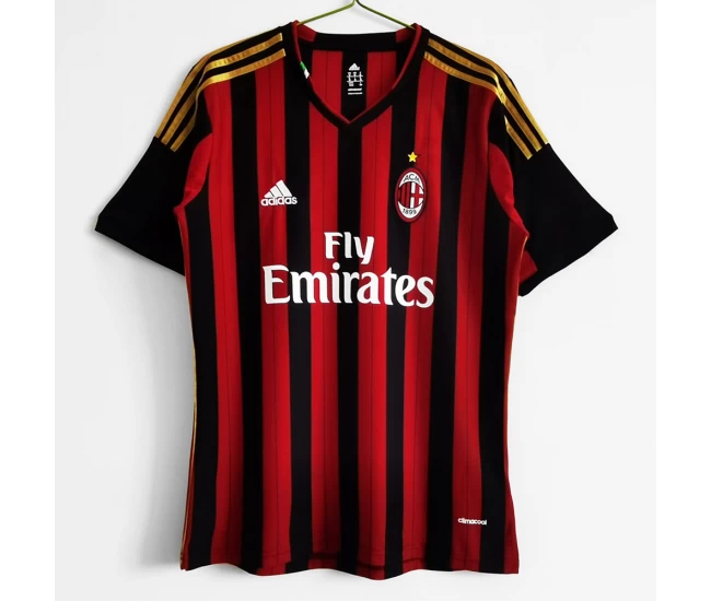 AC Milan Home Retro Soccer Jersey 2013-2014