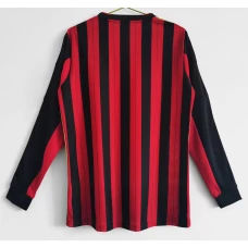 AC Milan Home Long Sleeve Retro Soccer Jersey 2013-2014