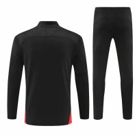 AC Milan Black Training Technical Soccer Tracksuit 2024-25