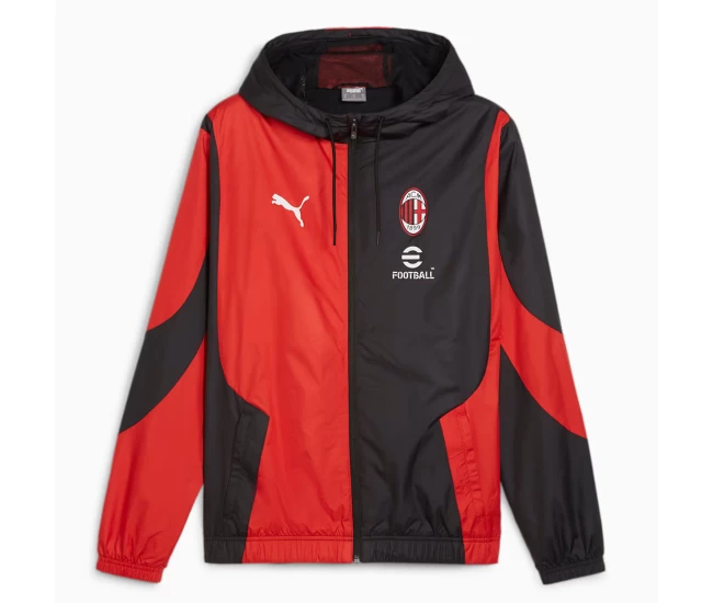 AC Milan Mens Pre-Match Soccer Jacket 2024