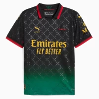 AC Milan x OFF-WHITE Mens Black-Power Green Soccer Jersey 2024-25