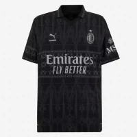 AC Milan X Pleasures Mens Dark Soccer Jersey 2023