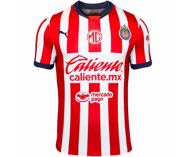 Chivas Mens Home Soccer Jersey 2024-25