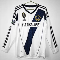 LA Galaxy Long Sleeve Home Retro Soccer Jersey 2012