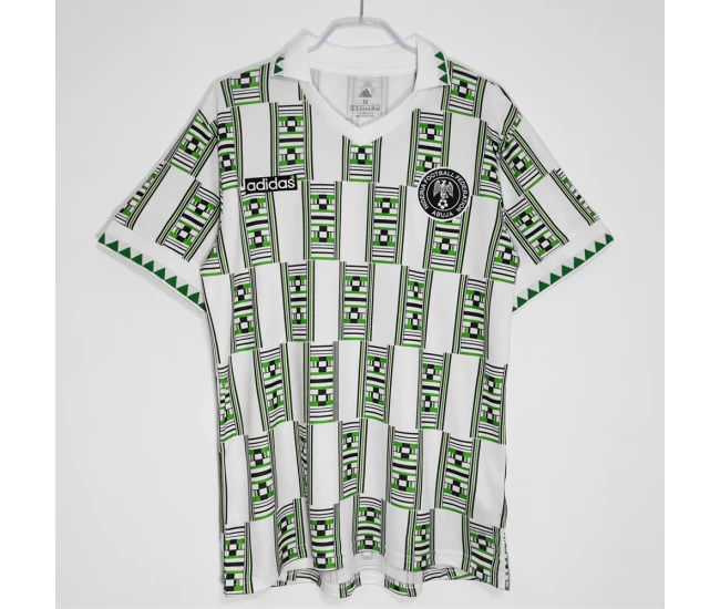 Nigeria Mens Away Retro Soccer Jersey 1994