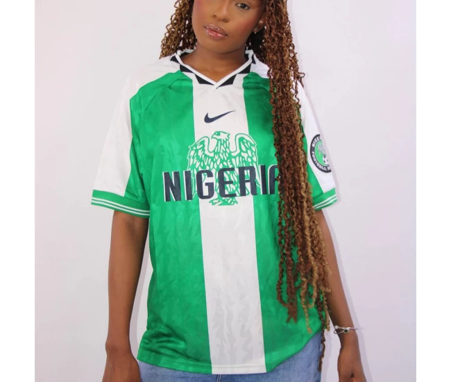 Nigeria Mens Home Retro Soccer Jersey 1996