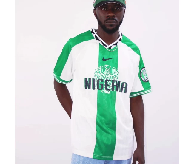 Nigeria Mens Away Retro Soccer Jersey 1996