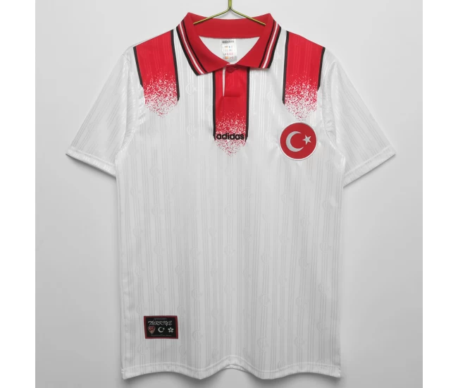 Turkey Away Retro Soccer Jersey 1996