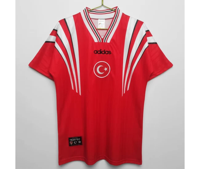 Turkey Home Retro Soccer Jersey 1996