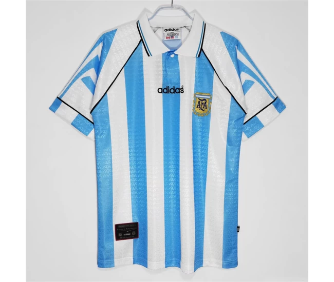 Argentina Home Retro Soccer Jersey 1996-1997