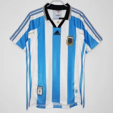 Argentina Home Retro Soccer Jersey 1998-1999